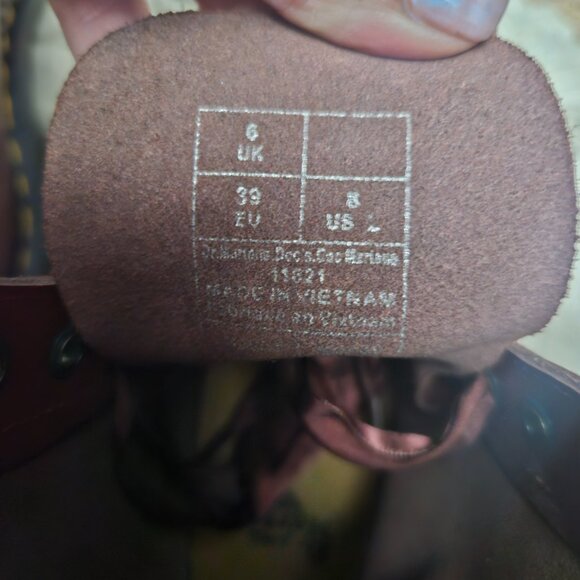 Womens Doc Marten 1460 Smooth Leather Lace Up Boots - Picture 8 of 10